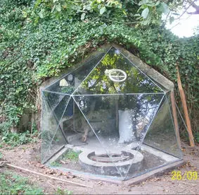 Serre pour la maison bulle de la ferme de Martinrou