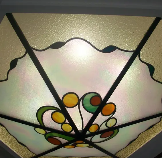 Restauration d'un lampadaire art déco chez privé