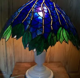 Restauration d'une lampe tiffany